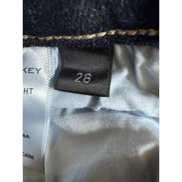 Flying Monkey High Rise Cropped Straight Jeans Dark Wash Size 28 - Picture 5 of 6